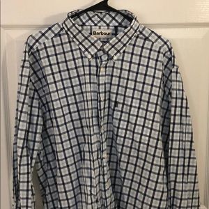 Barbour plaid tailored fit shirt XL